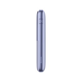 Maitinimo baterija Baseus Bipow Pro 10000mAh 20W violetinės spalvos su A tipo USB - C tipo USB 3A 0,3 m kabeliu (PPBD040205)