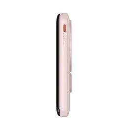 Powerbank Baseus magnetinis laikiklis su MagSafe 10000mAh 20W - rožinės spalvos + USB-C kabelis 60W 0,5 m