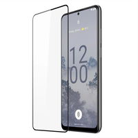 10D grūdintas stiklas Nokia X30 9H grūdintas stiklas su juodu rėmeliu