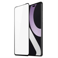 9D grūdintas stiklas Xiaomi 12 Lite 9H grūdintas stiklas su juodu rėmeliu
