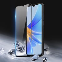 9D grūdintas stiklas Oppo A17 9H grūdintas stiklas su juodu rėmeliu