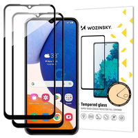 2x Full Glue grūdintas stiklas Samsung Galaxy A14 5G / A14 9H viso ekrano grūdintas stiklas su juodu rėmeliu