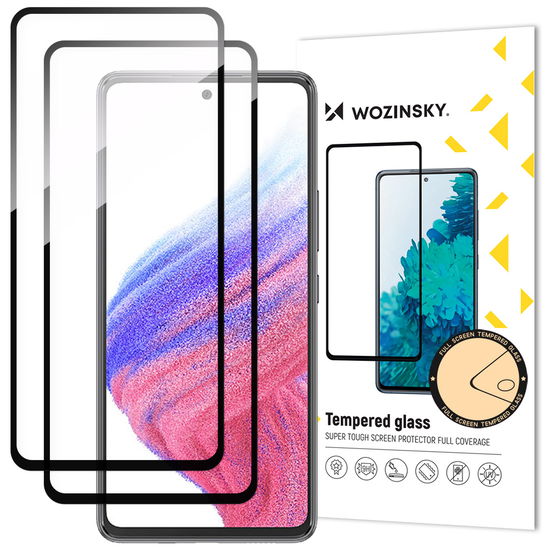 grūdintas stiklas Samsung Galaxy A54 5G 9H viso ekrano grūdintas stiklas su juodu rėmeliu