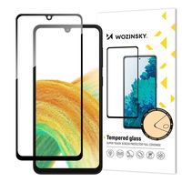 Full Glue grūdintas stiklas Samsung Galaxy A34 5G 9H viso ekrano grūdintas stiklas su juodu rėmeliu