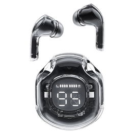 Acefast T8 Bluetooth belaidės ausinės TWS juodos spalvos