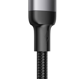 USB - USB C 3A kabelis greitam įkrovimui ir duomenų perdavimui A10 serijos 1,2 m juodas (S-UC027A10)