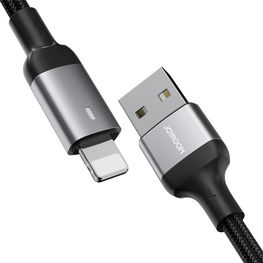 USB kabelis - Lightning 2.4A A10 Series 2 m ilgio Juodos spalvos (S-UL012A10)