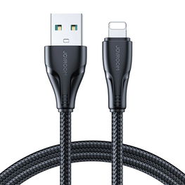 USB kabelis - Lightning 2.4A Surpass Series 2 m ilgio Juodos spalvos (S-UL012A11)