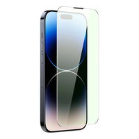 Baseus grūdintas stiklas iPhone 14 Pro Max visam ekranui su Anti Blue Light filtru ir 0,3 mm garsiakalbio dangteliu + tvirtinimo rėmelis