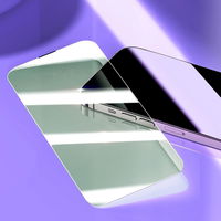 Baseus grūdintas stiklas iPhone 14 Pro Max visam ekranui su Anti Blue Light filtru ir 0,3 mm garsiakalbio dangteliu + tvirtinimo rėmelis
