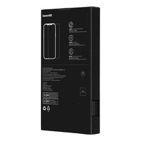 Baseus grūdintas stiklas iPhone 14 Pro Max visam ekranui su Anti Blue Light filtru ir 0,3 mm garsiakalbio dangteliu + tvirtinimo rėmelis