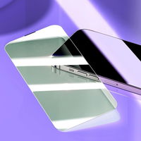 Baseus viso ekrano grūdintas stiklas iPhone 14 Pro su Anti Blue Light filtru ir 0,3 mm garsiakalbio dangteliu + tvirtinimo rėmelis