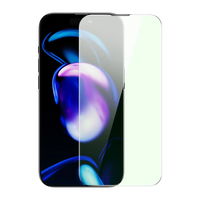 Baseus viso ekrano grūdintas stiklas iPhone 14 Pro su Anti Blue Light filtru ir 0,3 mm garsiakalbio dangteliu + tvirtinimo rėmelis