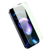 Baseus viso ekrano grūdintas stiklas iPhone 14 Pro su Anti Blue Light filtru ir 0,3 mm garsiakalbio dangteliu + tvirtinimo rėmelis