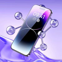 Baseus rinkinys 2x grūdintas stiklas iPhone 14 Pro Max visam ekranui su 0,3 mm garsiakalbio dangteliu + tvirtinimo rėmelis