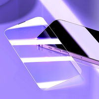 Baseus rinkinys 2x grūdintas stiklas iPhone 14 Pro Max visam ekranui su 0,3 mm garsiakalbio dangteliu + tvirtinimo rėmelis