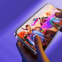 Baseus rinkinys 2x grūdintas stiklas iPhone 14 Pro Max visam ekranui su 0,3 mm garsiakalbio dangteliu + tvirtinimo rėmelis