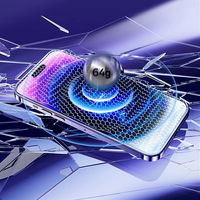 Baseus rinkinys 2x grūdintas stiklas iPhone 14 Pro Max visam ekranui su 0,3 mm garsiakalbio dangteliu + tvirtinimo rėmelis