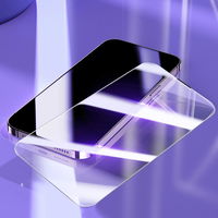 Baseus rinkinys 2x grūdintas stiklas iPhone 14 Pro Max visam ekranui su 0,3 mm garsiakalbio dangteliu + tvirtinimo rėmelis