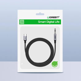 kabelis USB C - mini jack 3,5 mm 1 m pilkas (AV143)