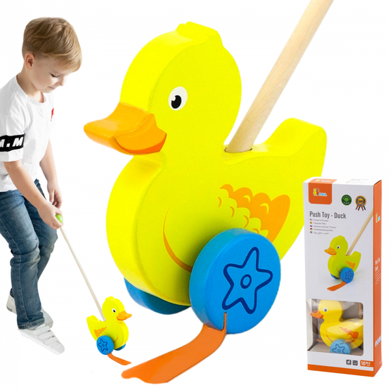 Toys medinis ančių stūmiklis