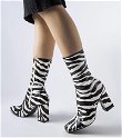 Zebro imitacijos stiletto batai Upland