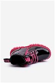 Vaikų lakuoti šilti batai Big Star MM374148 Black-Pink