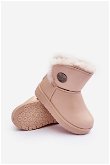 Vaikiški sniego batai su kailiniais paminkštinimais Smėlio spalvos Big Star MM374084