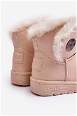 Vaikiški sniego batai su kailiniais paminkštinimais Smėlio spalvos Big Star MM374084