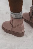 Vaikiški sniego batai su kailiais su mažomis ausimis Pink Betty