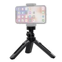 Mini trikojis su telefono laikiklio laikikliu, laikiklis selfie stick kameros GoPro laikiklis juodas