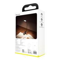 Baseus mini LED skaitymo lempa su spaustuku pilka (DGRAD-0G)