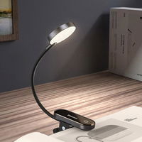 Baseus mini LED skaitymo lempa su spaustuku pilka (DGRAD-0G)