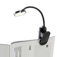 Baseus mini LED skaitymo lempa su spaustuku pilka (DGRAD-0G)