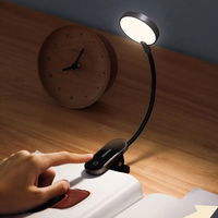 Baseus mini LED skaitymo lempa su spaustuku pilka (DGRAD-0G)