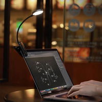 Baseus mini LED skaitymo lempa su spaustuku pilka (DGRAD-0G)