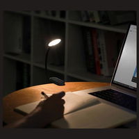 Baseus mini LED skaitymo lempa su spaustuku pilka (DGRAD-0G)