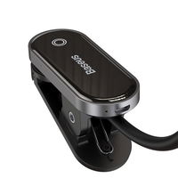 Baseus mini LED skaitymo lempa su spaustuku pilka (DGRAD-0G)