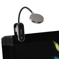 Baseus mini LED skaitymo lempa su spaustuku pilka (DGRAD-0G)