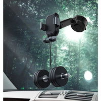 Baseus teleskopinis gravitacinis automobilio laikiklis priekiniam stiklui juodas (SUYL-TK01)