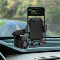 Baseus teleskopinis gravitacinis automobilio laikiklis priekiniam stiklui juodas (SUYL-TK01)
