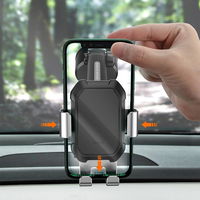 Baseus teleskopinis gravitacinis automobilio laikiklis priekiniam stiklui juodas (SUYL-TK01)