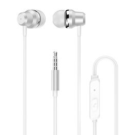 ausinės į ausis su nuotolinio valdymo pultu ir mikrofonu 3,5 mm mini lizdas baltos spalvos (X10 Pro white)