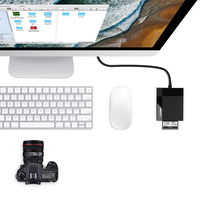 USB 3.0 SD / micro SD / CF / MS atminties kortelių skaitytuvas, juodas (CR125 30333)