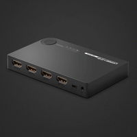 Jungiklis skirstytuvas skirstytuvas HDMI jungiklis - 3x HDMI 3D 4K 7,5 Gbps 36 bitų vienam kanalui juodas (40234)