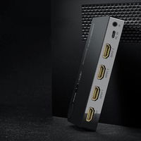 Jungiklis skirstytuvas skirstytuvas HDMI jungiklis - 3x HDMI 3D 4K 7,5 Gbps 36 bitų vienam kanalui juodas (40234)