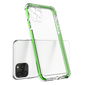 Spring Armor skaidrus TPU gelio tvirtas apsauginis dangtelis su spalvingu rėmeliu iPhone 11 Pro Max mėlynos spalvos