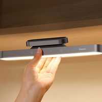 Baseus magnetinis LED naktinis šviestuvas po spintelės lempa namų virtuvės kambariui pilka (DGXC-C0G)
