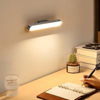 Baseus magnetinis LED naktinis šviestuvas po spintelės lempa namų virtuvės kambariui pilka (DGXC-C0G)