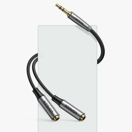 aUX 3,5 mm mini lizdo ilgintuvas 0,2 m juodas (AV191 50253)